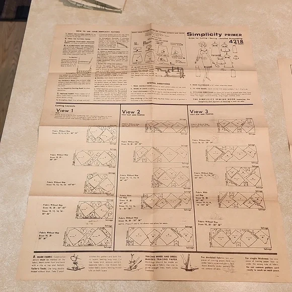 Simplicity vintage unique pattern # 4218  Sz 18- uncut; slip, half slip, panties - Picture 5 of 7